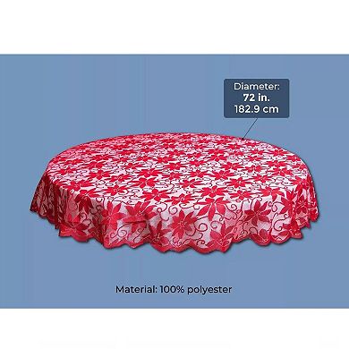Round Lace Tablecloth Cover