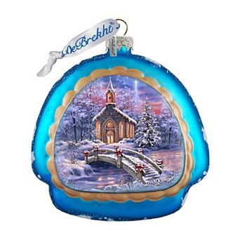O Come Emmanuel Rainbow Glass Christmas Ornament By D. Gelsinger