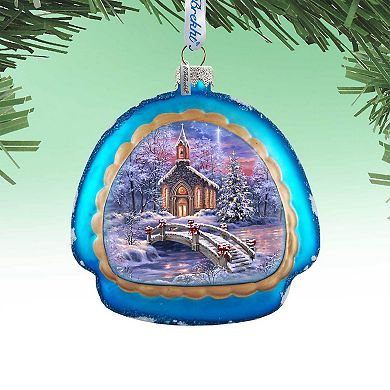 O Come Emmanuel Rainbow Glass Christmas Ornament By D. Gelsinger