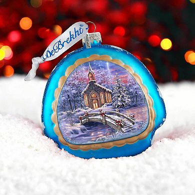 O Come Emmanuel Rainbow Glass Christmas Ornament By D. Gelsinger