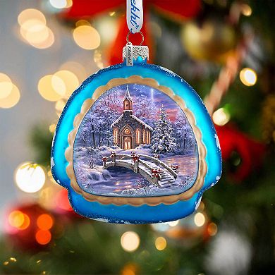 O Come Emmanuel Rainbow Glass Christmas Ornament By D. Gelsinger