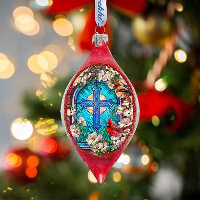Sunday Morning Drop Glass Ornament By D. Gelsinger