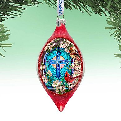 Sunday Morning Drop Glass Ornament By D. Gelsinger