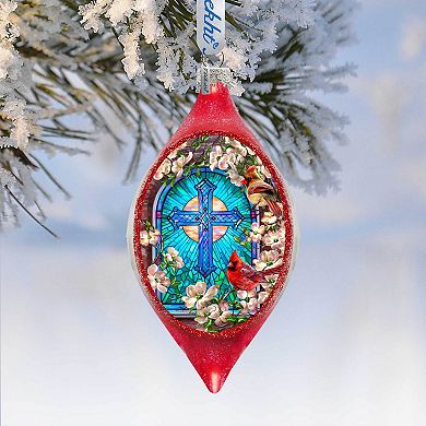 Sunday Morning Drop Glass Ornament By D. Gelsinger