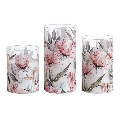 Mikasa 3 pc. LED Waxed Filled Glass Votives Candle Set