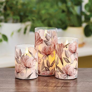 Mikasa 3 pc. LED Waxed Filled Glass Votives Candle Set