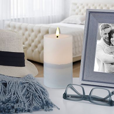 Mikasa LED Wax Pillar Candle with Flickering Light