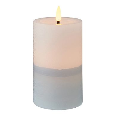 Mikasa LED Wax Pillar Candle with Flickering Light