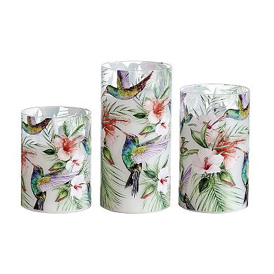 Mikasa 3-pc. LED Waxed Filled Glass Votive Candle Set