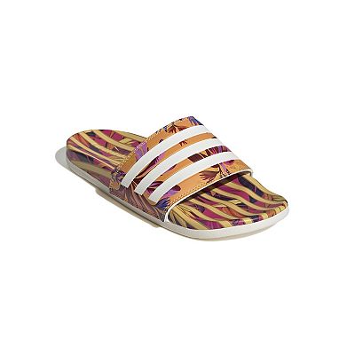Adidas Adilette Comfort Sandals Women s Bright Orange Off White Off White 9