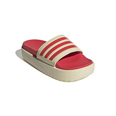 Adidas slides burgundy clearance