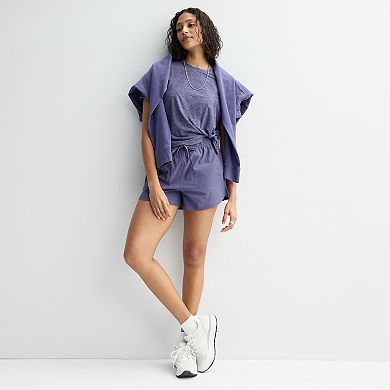Women's FLX Midrise Poplin Shorts