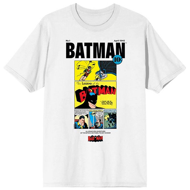 90s BATMAN TM&DC Comics(s15) ポロシャツ USED Men's Batman 90th Anniversary Short Sleeve Graphic T-Shirt