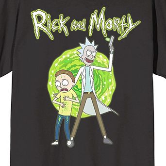 Men's Rick & Morty Portal Art Short Sleeve Graphic T-Shirt