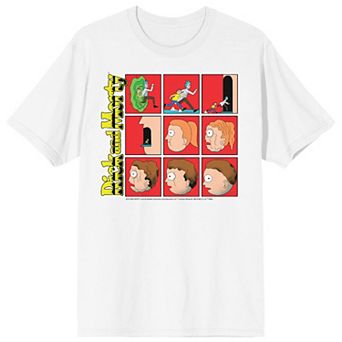 Men's Rick & Morty Panel Sequence Short Sleeve Graphic T-Shirt