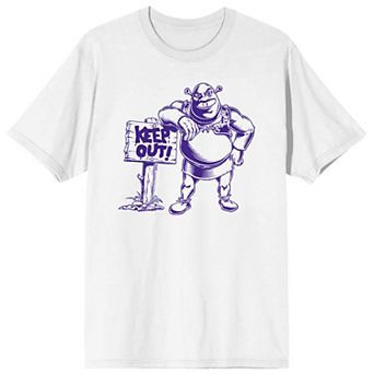 Men's Shrek Keep Out Sign Short Sleeve Graphic T-Shirt