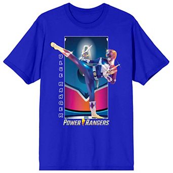 Men's Power Rangers Blue Ranger Short Sleeve Graphic T-Shirt