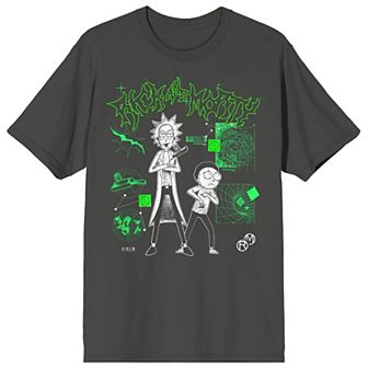 Men's Rick and Morty Portal Math Short Sleeve Graphic T-Shirt