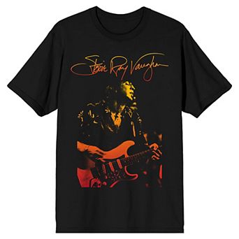 Men's Stevie Ray Vaughan Playing Short Sleeve Graphic T-Shirt