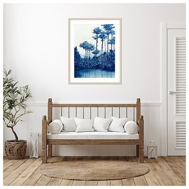 Liberty Blue Landscape I by Michael Willett Wood Framed Wall Art Print
