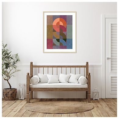Chainweave II by Victoria Barnes Wood Framed Wall Art Print