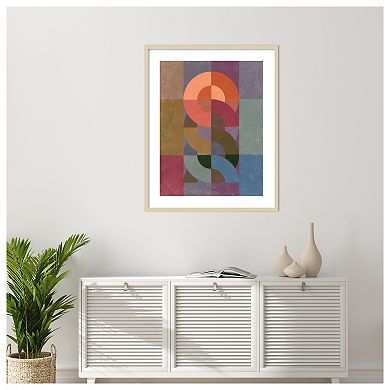 Chainweave II by Victoria Barnes Wood Framed Wall Art Print
