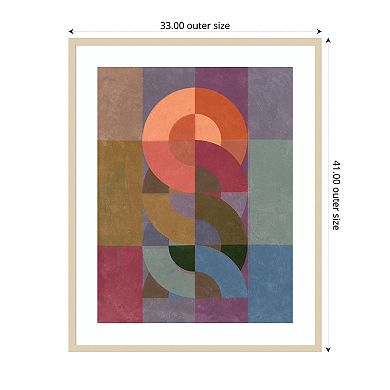 Chainweave II by Victoria Barnes Wood Framed Wall Art Print