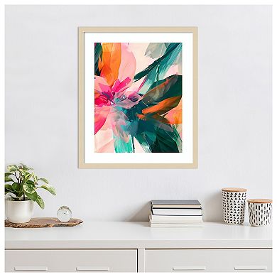 Jumble Jungle by Walker Noble Wood Framed Wall Art Print