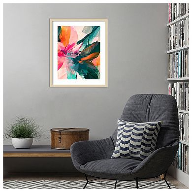 Jumble Jungle by Walker Noble Wood Framed Wall Art Print