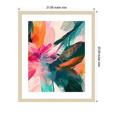 Jumble Jungle by Walker Noble Wood Framed Wall Art Print