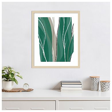 Sea Meadow IV by Jim Schlotzhauer Wood Framed Wall Art Print