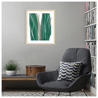 Sea Meadow IV by Jim Schlotzhauer Wood Framed Wall Art Print