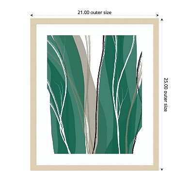 Sea Meadow IV by Jim Schlotzhauer Wood Framed Wall Art Print