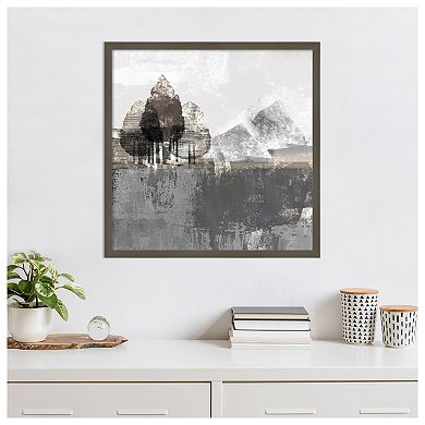 Textured Landscape by Northern Lights Wood Framed Wall Art Print