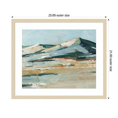 Spring Mountain View II by Ethan Harper Wood Framed Wall Art Print