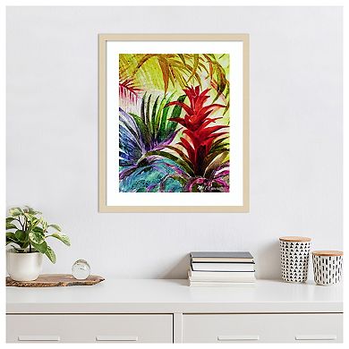 Tropic Botanicals VI by Marie Elaine Cusson Wood Framed Wall Art Print