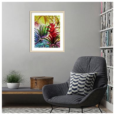 Tropic Botanicals VI by Marie Elaine Cusson Wood Framed Wall Art Print