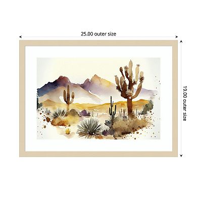 Through the Desert IV by Andrea Haase Wood Framed Wall Art Print