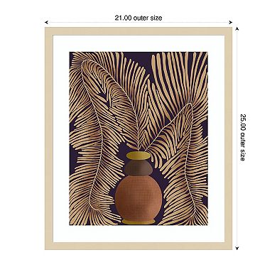 Leaf Concept I by Regina Morre Wood Framed Wall Art Print
