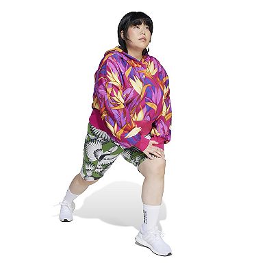 Plus Size adidas x FARM Graphic Sportswear Hoodie