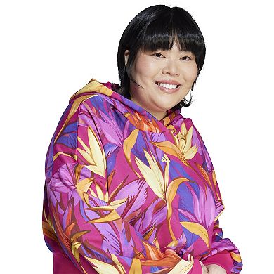 Plus Size adidas x FARM Graphic Sportswear Hoodie