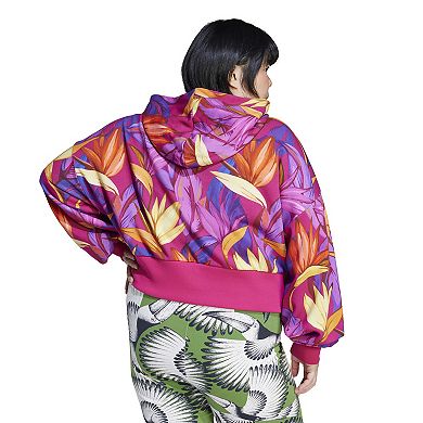 Plus Size adidas x FARM Graphic Sportswear Hoodie