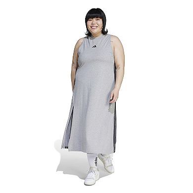 Plus Size adidas Essentials 3-Stripes Long Racerback Sportswear Dress