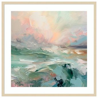 Pink Morning V by Irena Orlov Wood Framed Wall Art Print