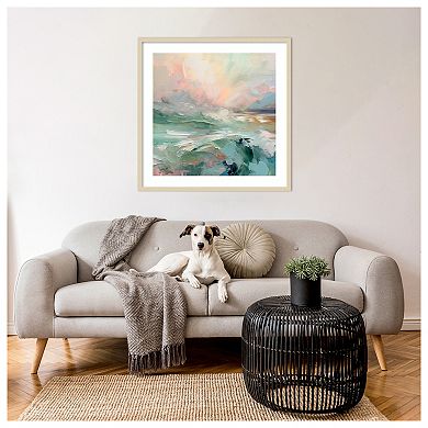 Pink Morning V by Irena Orlov Wood Framed Wall Art Print