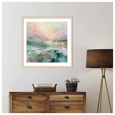 Pink Morning V by Irena Orlov Wood Framed Wall Art Print