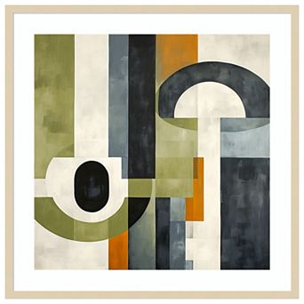 Sage Green Midcentury I by Irena Orlov Wood Framed Wall Art Print