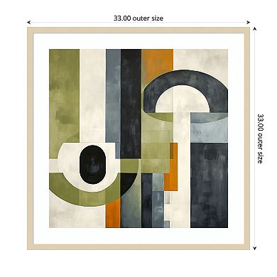 Sage Green Midcentury I by Irena Orlov Wood Framed Wall Art Print