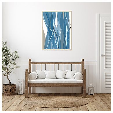 Sea Meadow III by Jim Schlotzhauer Wood Framed Wall Art Print