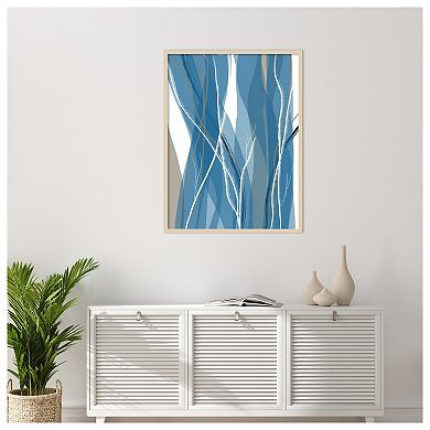 Sea Meadow III by Jim Schlotzhauer Wood Framed Wall Art Print
